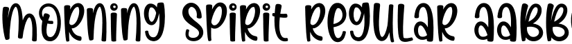 Morning Spirit Regular font
