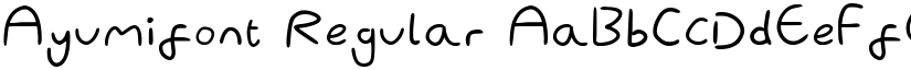 Ayumifont Regular font