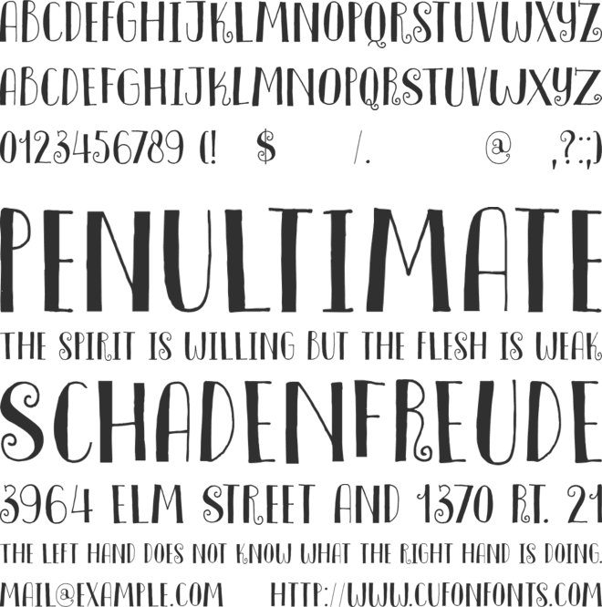 DK Innuendo font preview