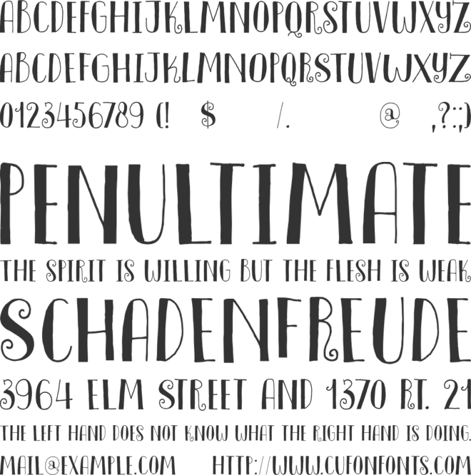 DK Innuendo font preview