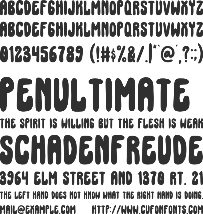 Funky Juice font preview