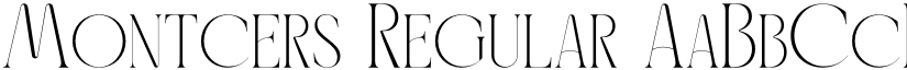 Montcers Regular font