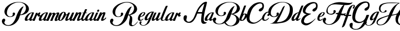 Paramountain Regular font