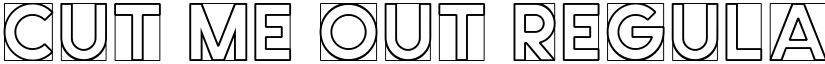 Cut Me Out Regular font