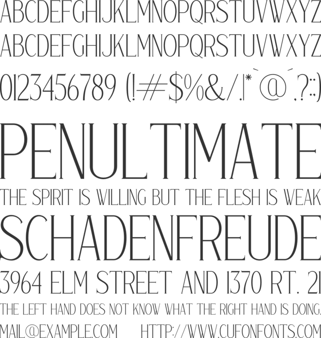 GOLDBURG font preview