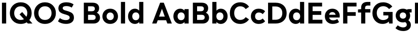 IQOS Bold font