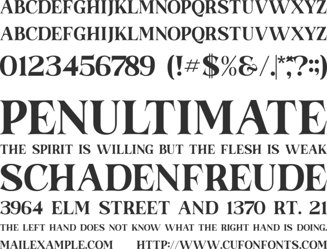 Hulbert Hopper Display font preview