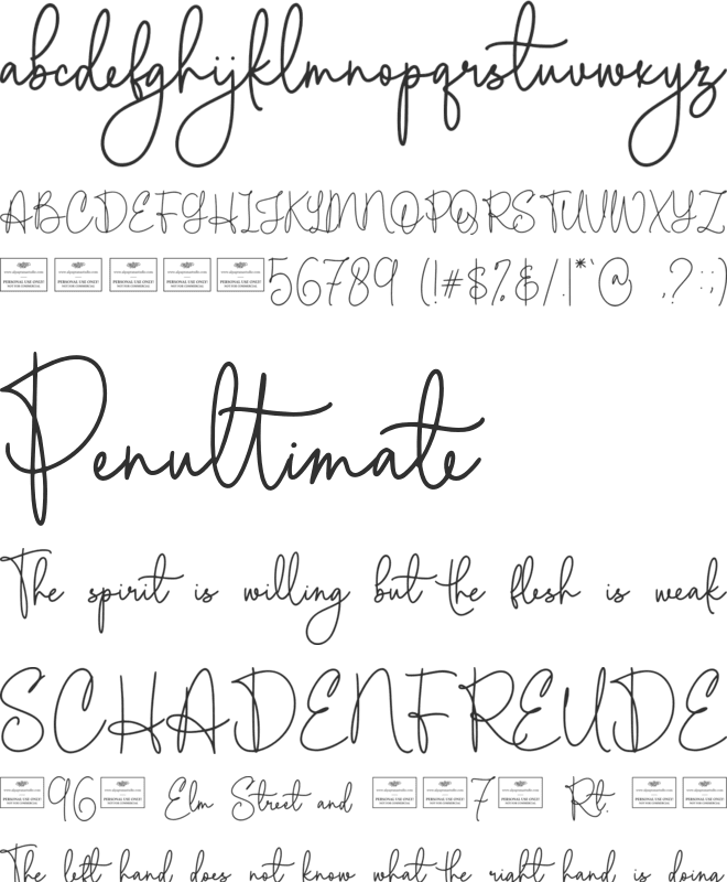 Chalice font preview