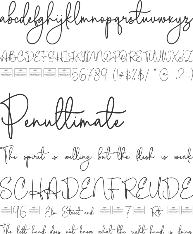 Chalice font preview