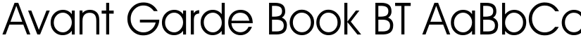 Avant Garde Book BT font