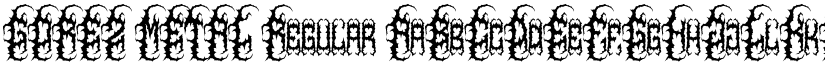 GOREZ METAL Regular font