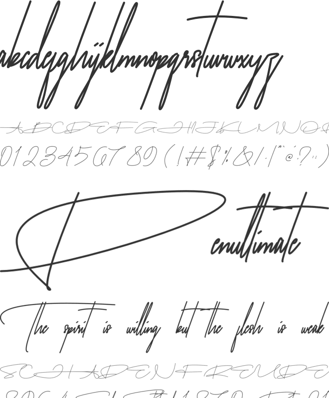 Balhemson Slant font preview