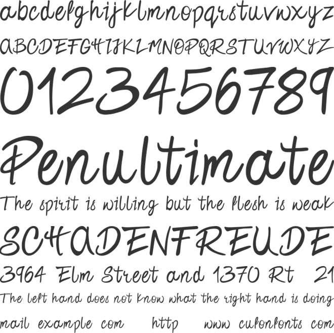 Haeley font preview