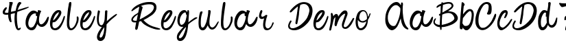 Haeley Regular Demo font