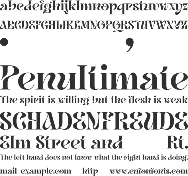 Yavome font preview