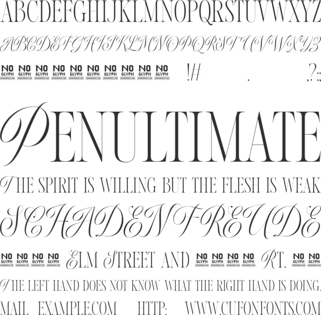 Brecia Lovely font preview