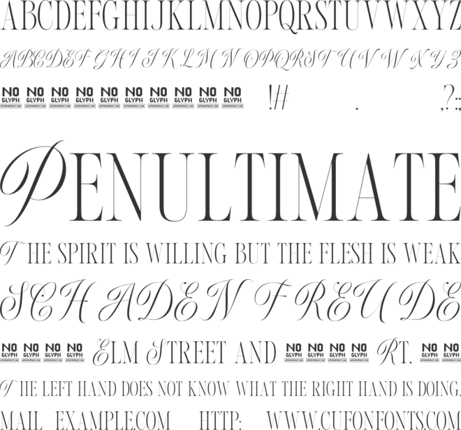 Brecia Lovely font preview