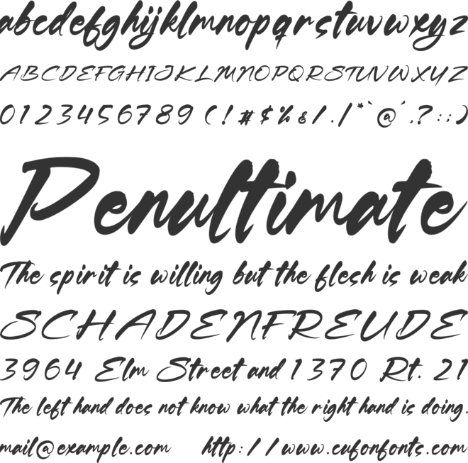 Kingsley Rockstar font preview