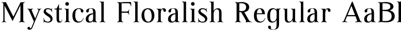 Mystical Floralish Regular font
