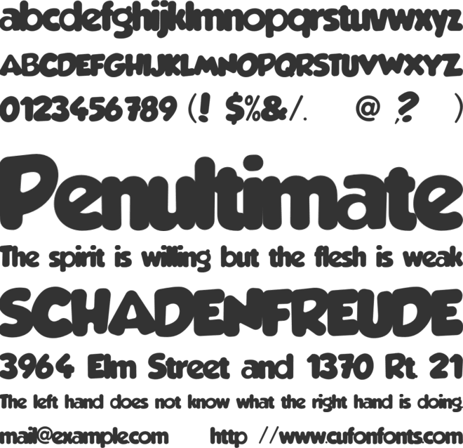 AL Banom Mitari font preview