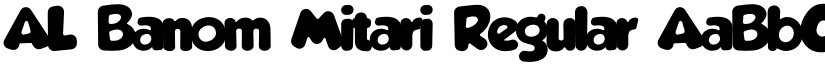 AL Banom Mitari Regular font