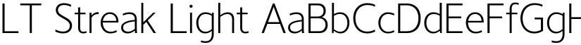 LT Streak Light font