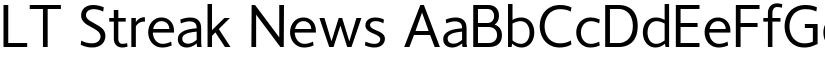 LT Streak News font