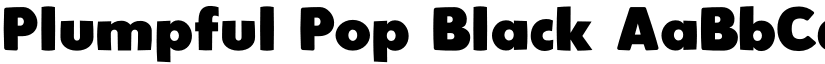 Plumpful Pop Black font