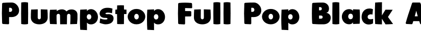 Plumpstop Full Pop Black font