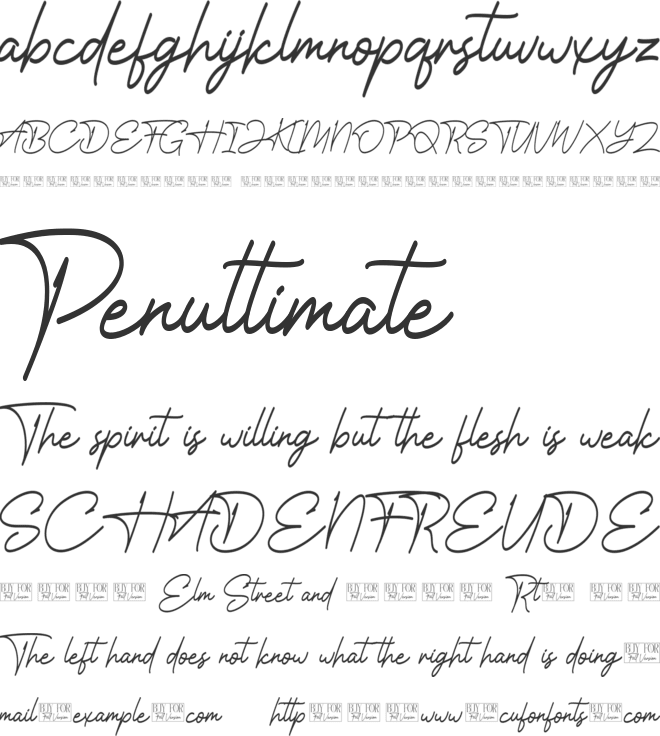 Bettaway font preview