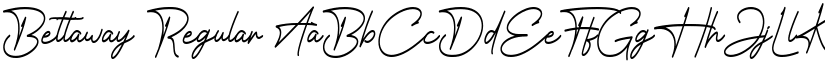 Bettaway Regular font