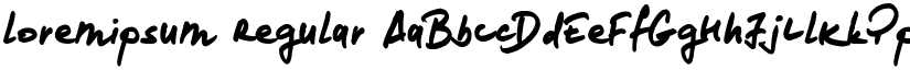 loremipsum Regular font