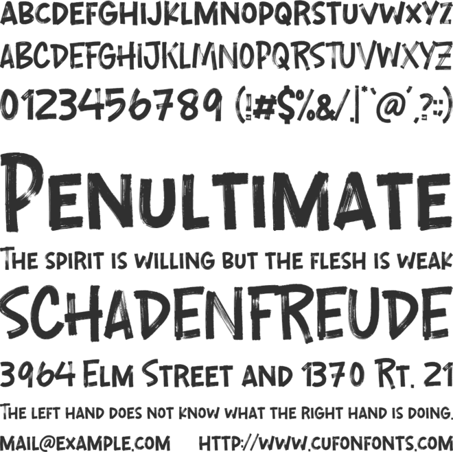 Longterms font preview