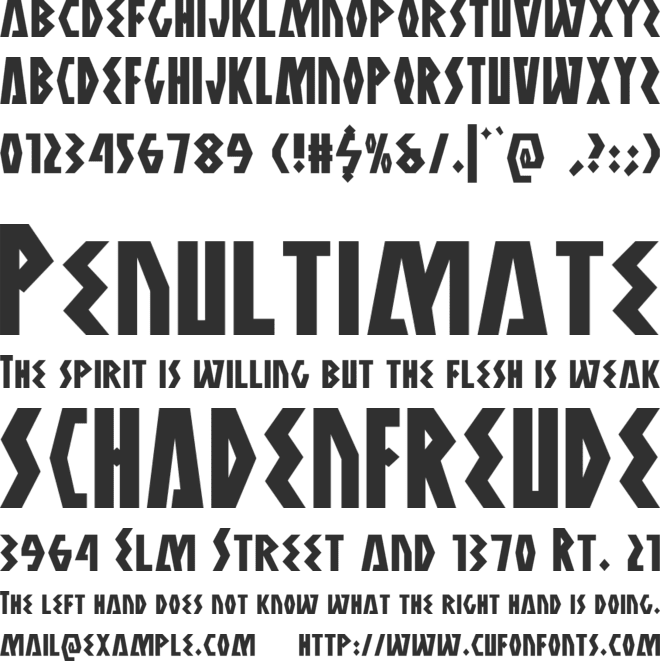Quinkee font preview