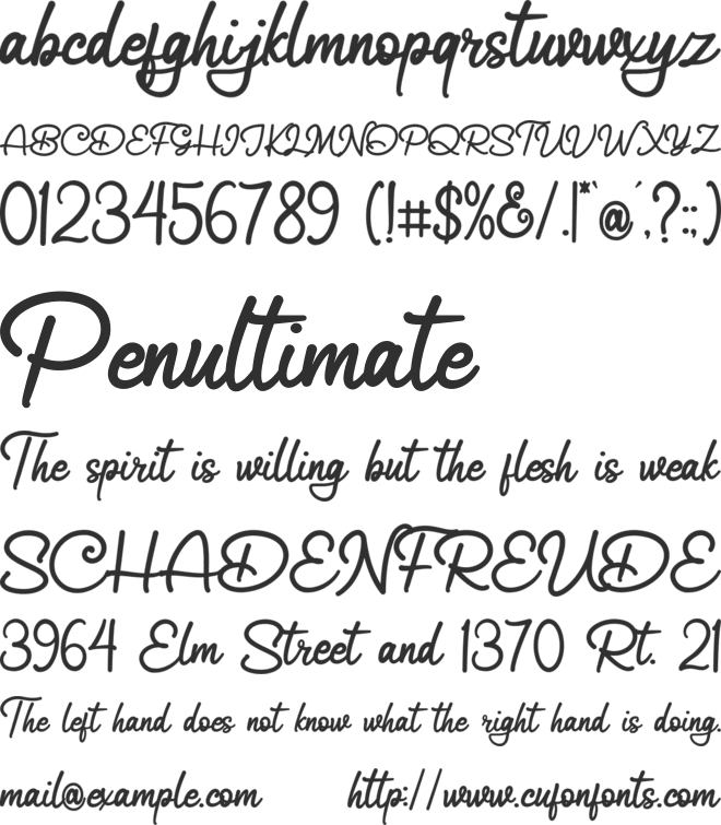 Dimmitry font preview