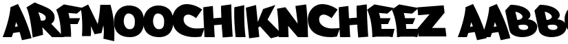 Arfmoochikncheez font download