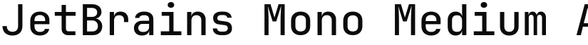 JetBrains Mono Medium font