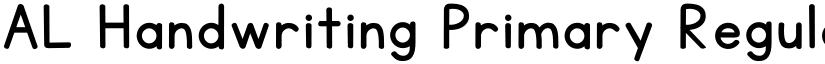 AL Handwriting Primary Regular font