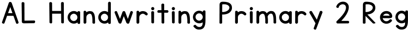 AL Handwriting Primary 2 Regular font