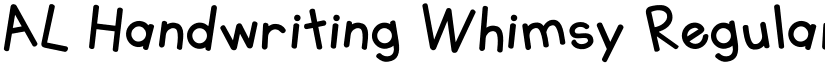 AL Handwriting Whimsy Regular font