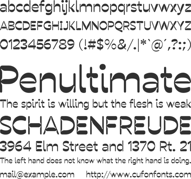 Shaunte font preview