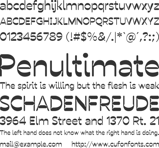 Shaunte font preview