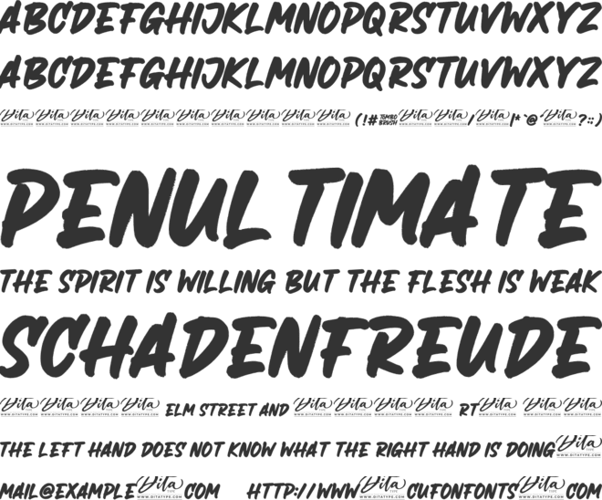 Tombo Brush font preview