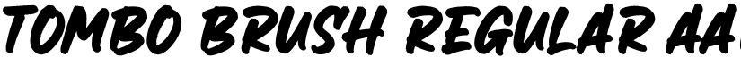 Tombo Brush Regular font