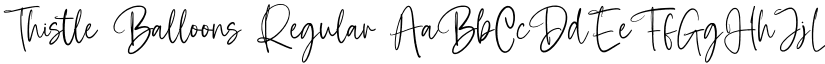 Thistle Balloons Regular font