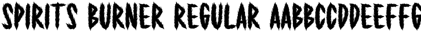 Spirits Burner Regular font