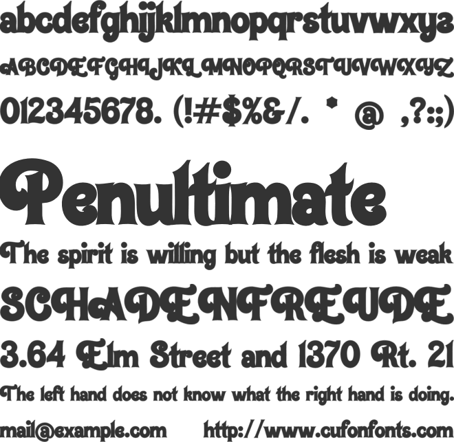 Boogie Boys Extrude font preview