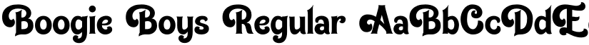 Boogie Boys Regular font