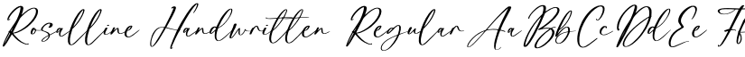 Rosalline Handwritten Regular font