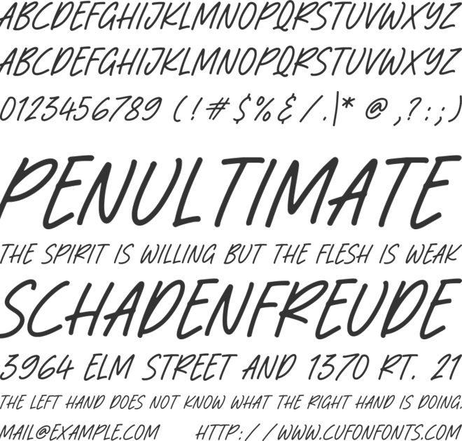 Almond Cookie font preview